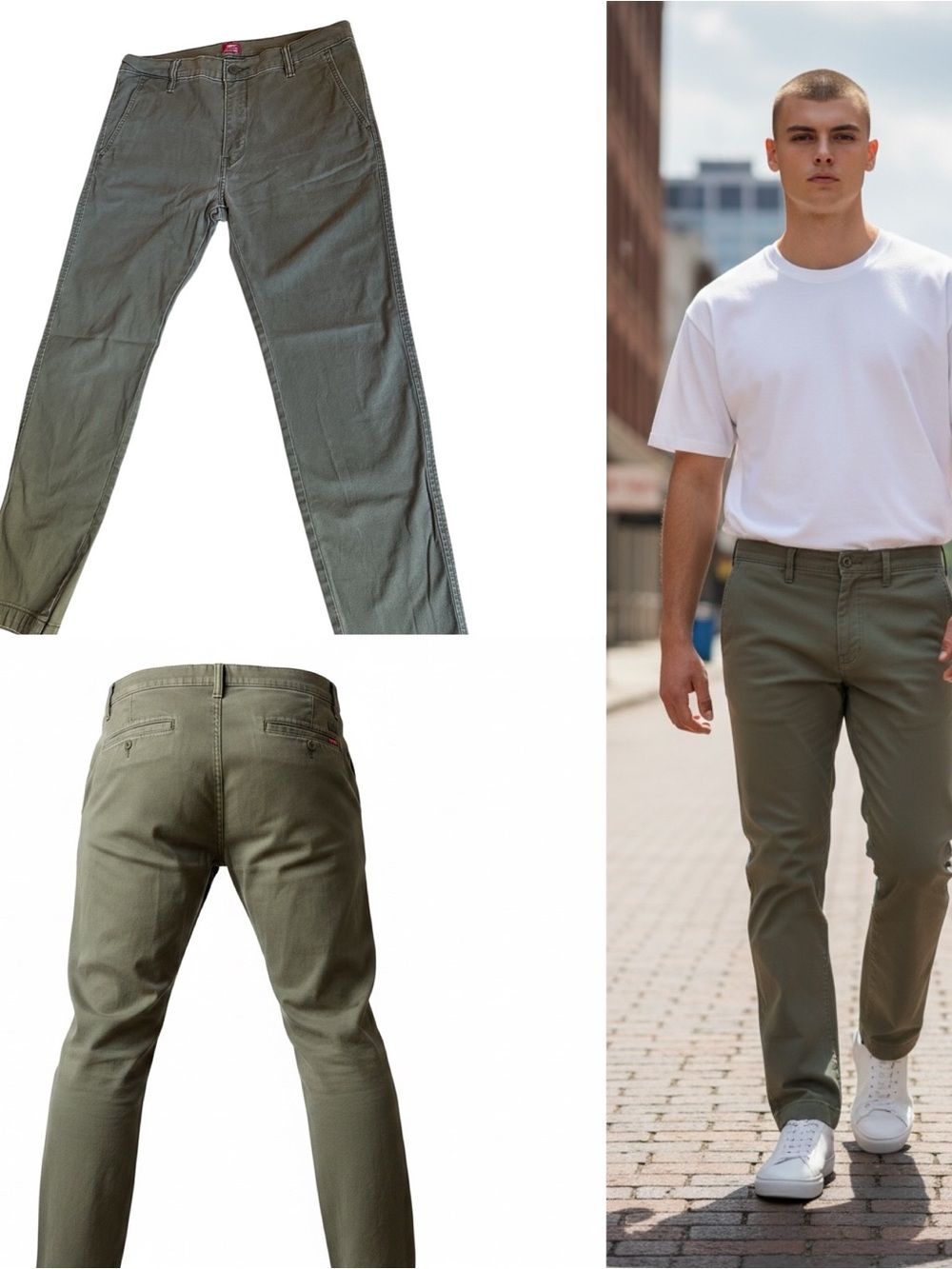 Levi’s XX Chino Standard Taper Olive Green Pants Men’s 33x32 Stretch